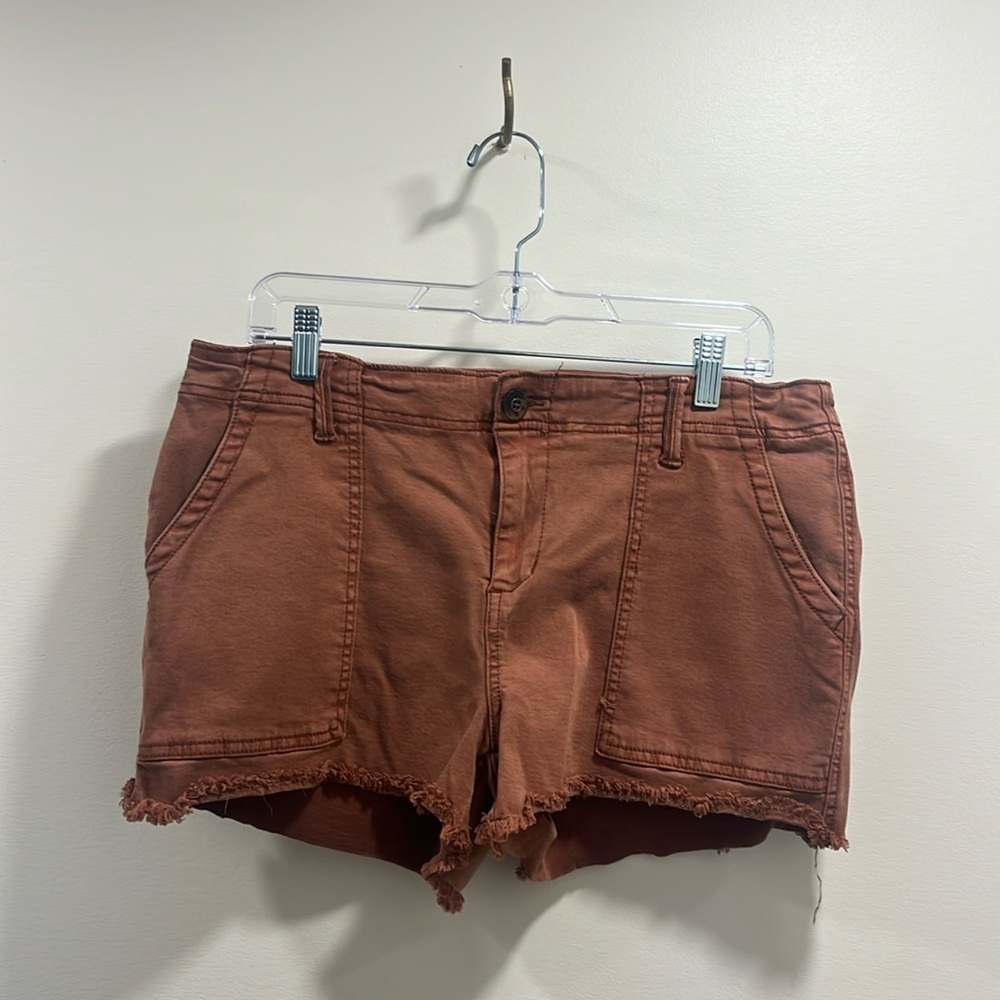 Burnt orange BKE stretchy shorts